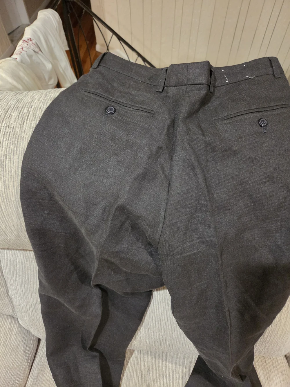 Baxter Men's Gray Pleated Dress Pants 30W Regular Fit Straight Leg Pockets